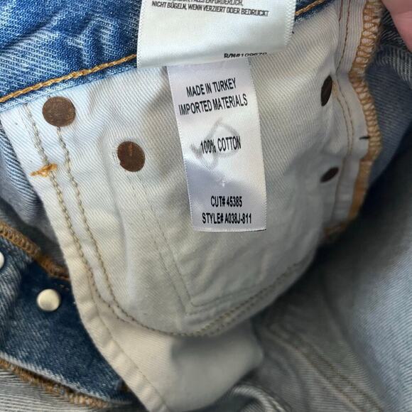 AGOLDE Girl Power Jaden High Rise Denim Shorts - Size 25 - Picture 6 of 6